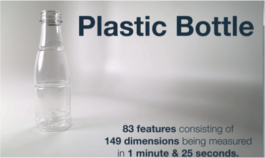 プラスチックボトルの三次元測定事例