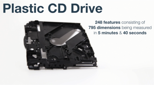 プラスチックCDドライブの三次元測定事例